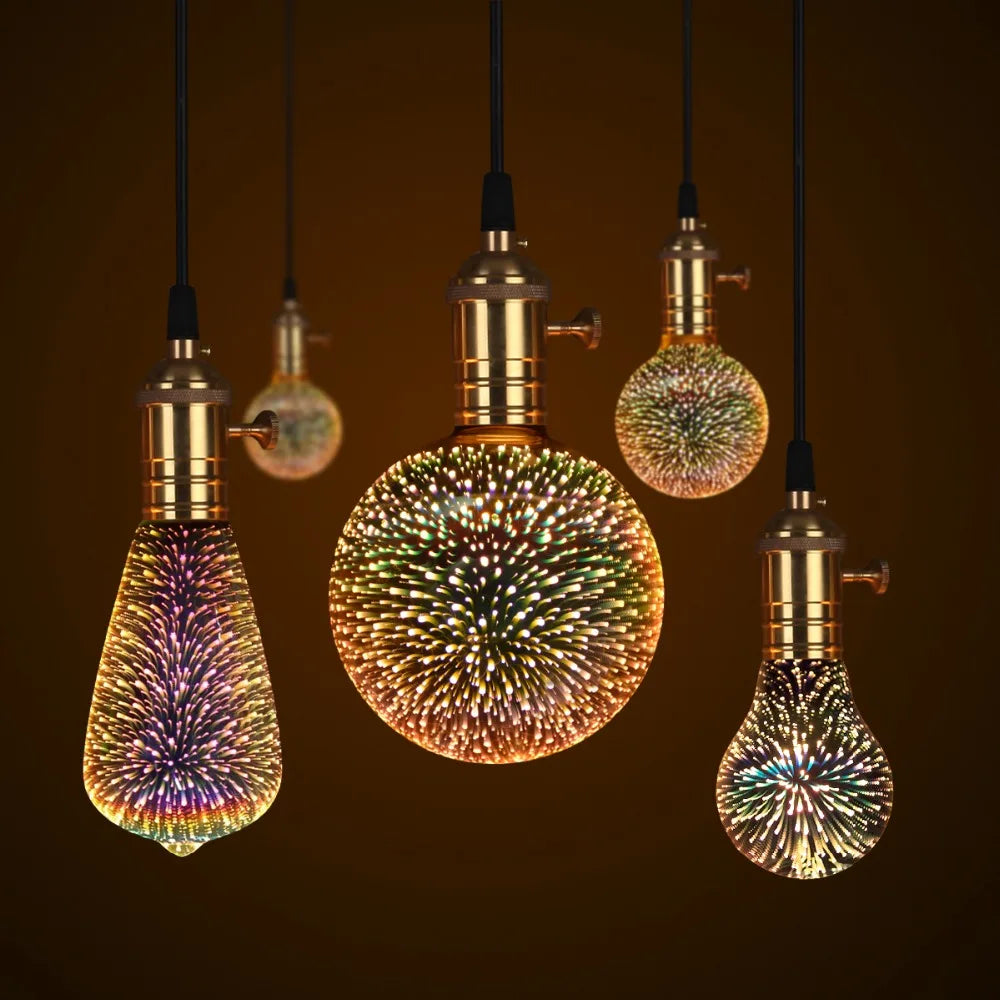 3D LED Copper Wire String Incandescent Bulb