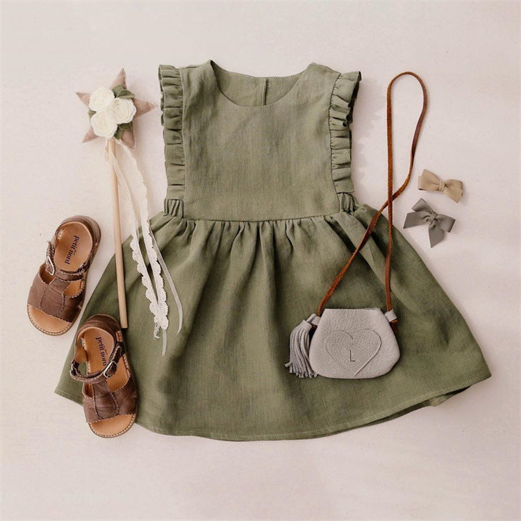 Girls Summer Ruffle Dresses 1-4Y