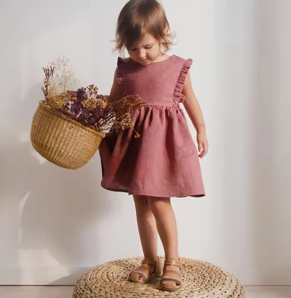 Girls Summer Ruffle Dresses 1-4Y