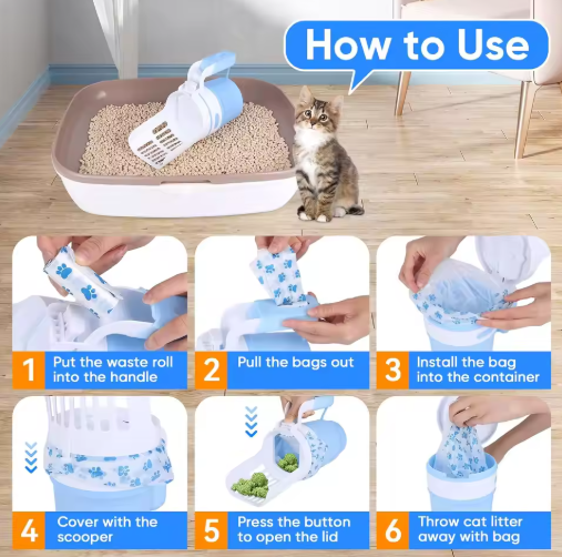 Portable Large Capacity Cats Litter Scooper Shovel Spoon